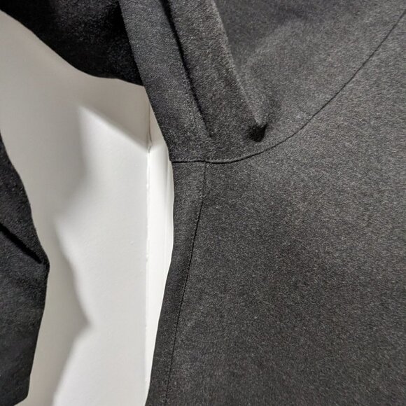 Betabrand | Straight-Leg Classic Dress Pant Yoga Pant in Charcoal - Picture 9 of 11